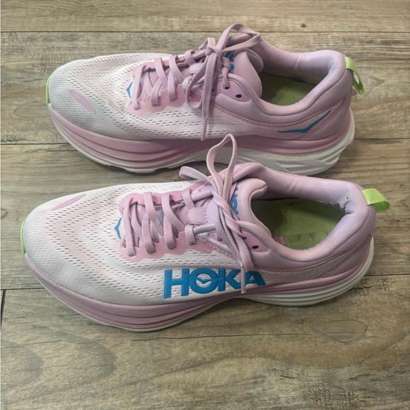Hoka blue and pink Bondi 8 - Picture 5 of 9